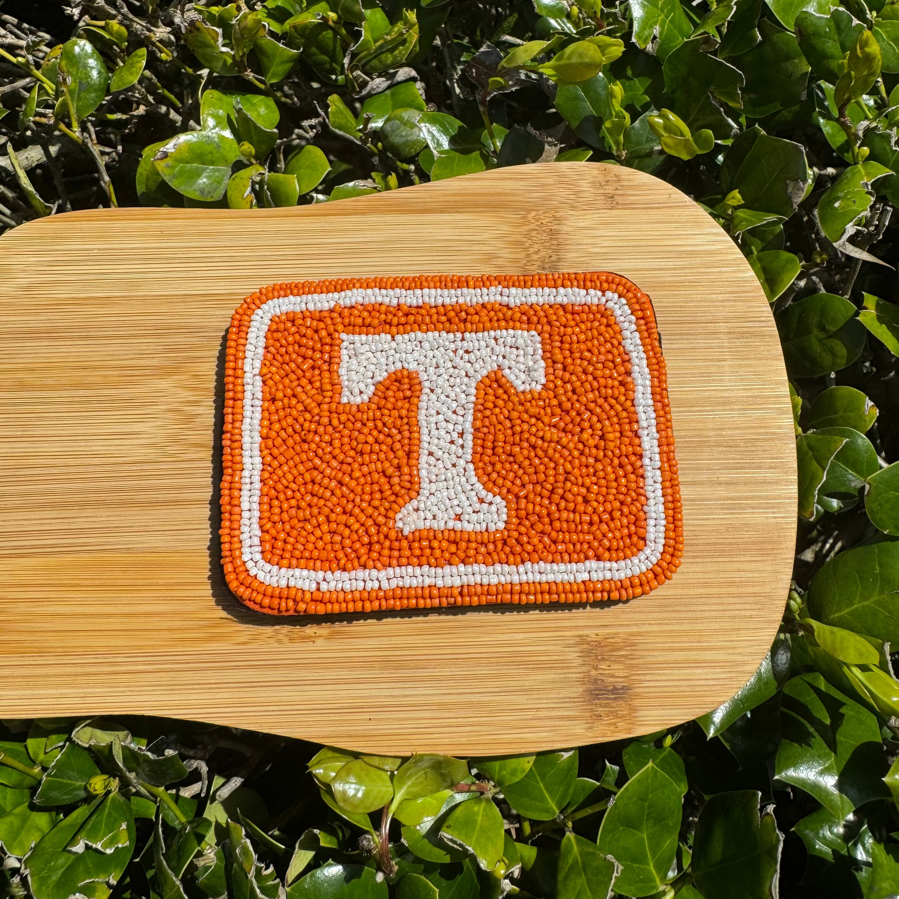 Beaded Power T Card Holder